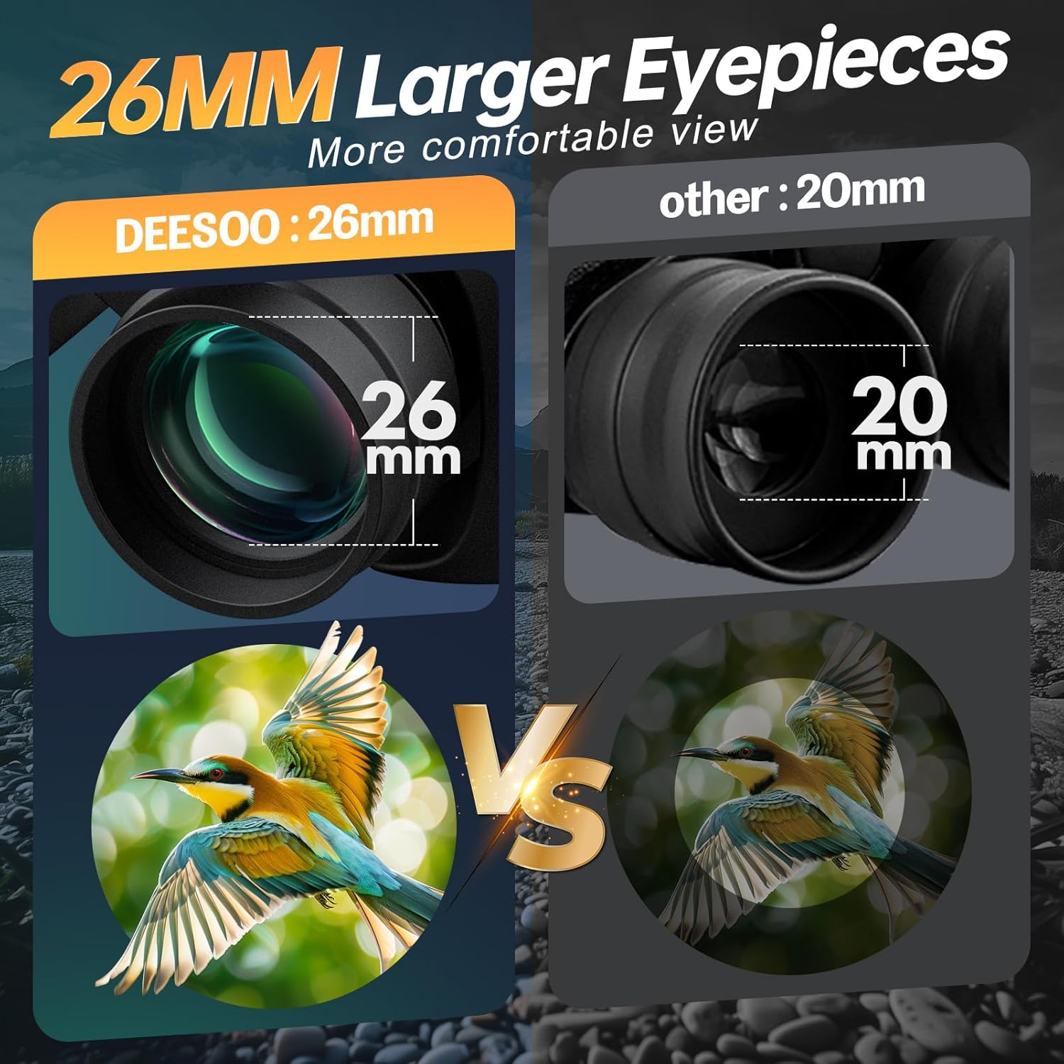 20x52 Binoculars for Adults High Powered - HD Large View Binoculars wi