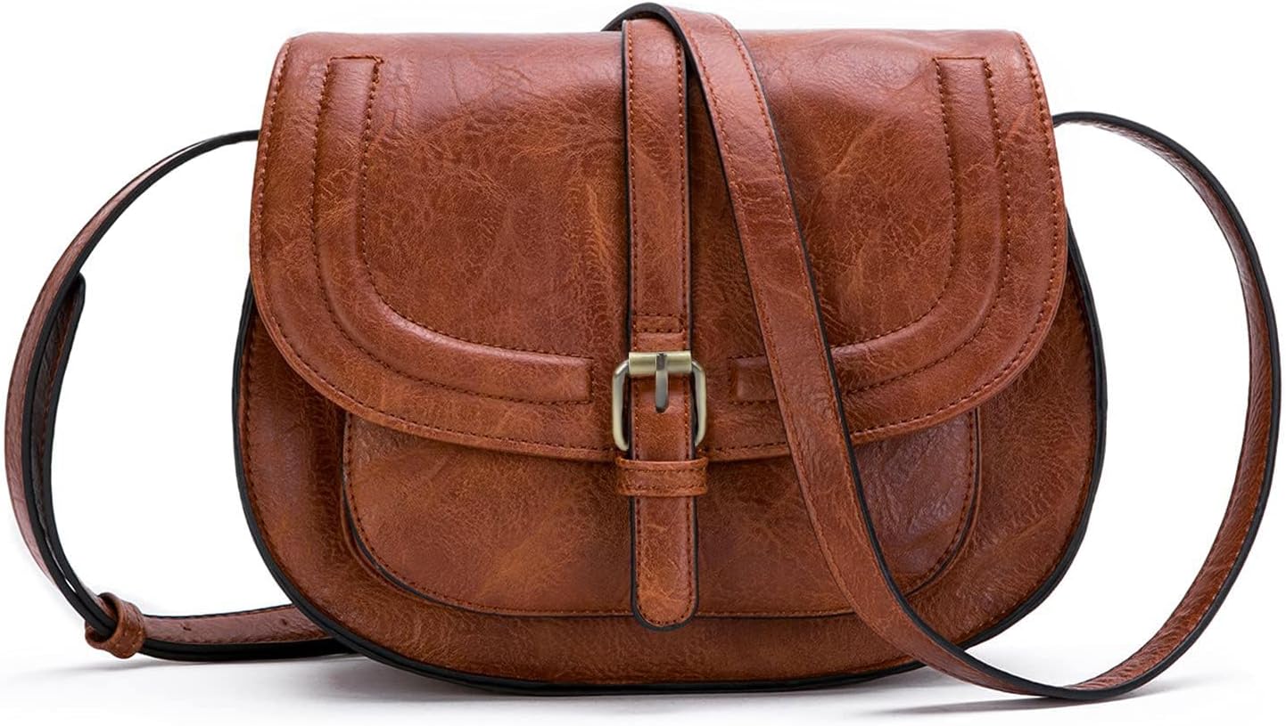 AFKOMST Crossbody Bags for Women,Small Saddle Purse and Boho Cross Bod
