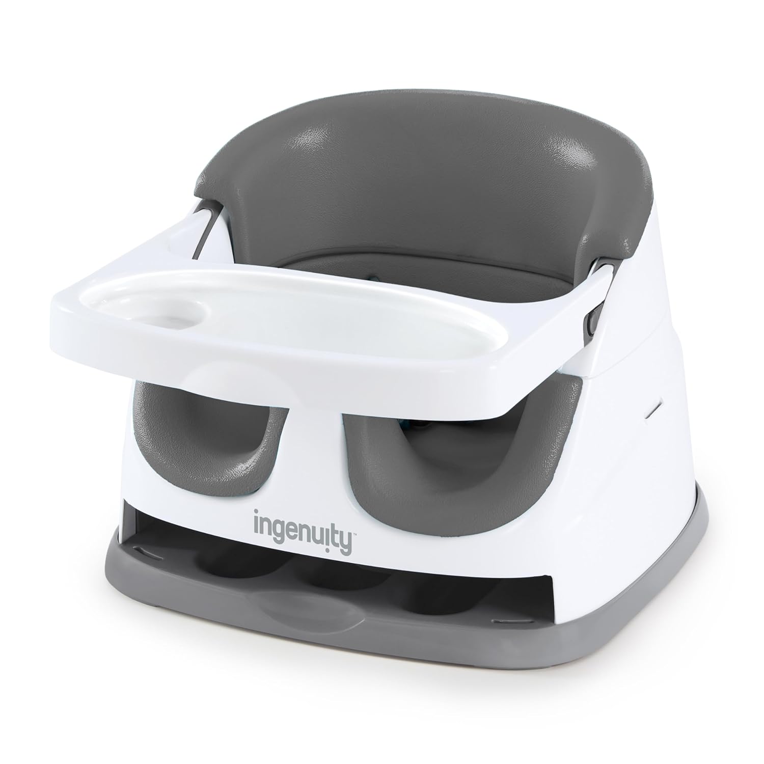 Ingenuity Baby Base 2-in-1 Booster Feeding and Floor Seat with Self-St