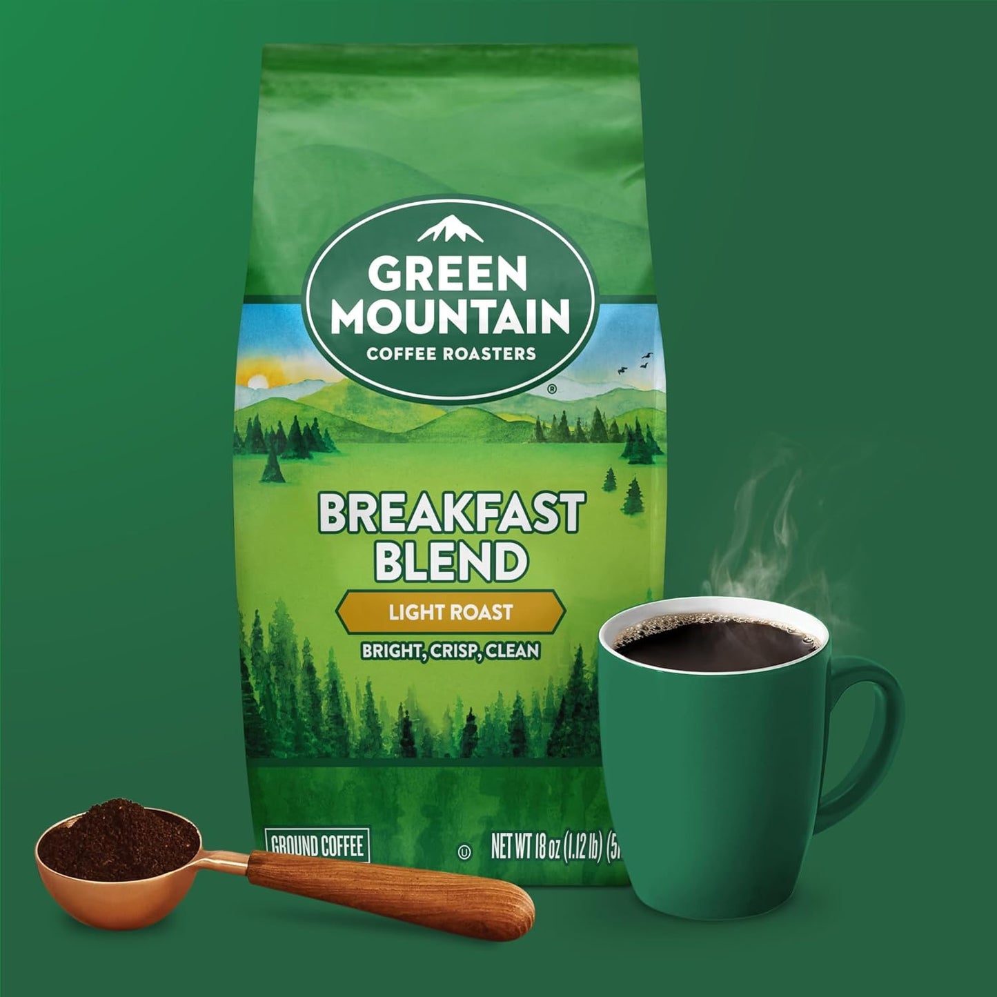 Green Mountain Coffee Roasters Breakfast Blend, Ground Coffee, Bagged 