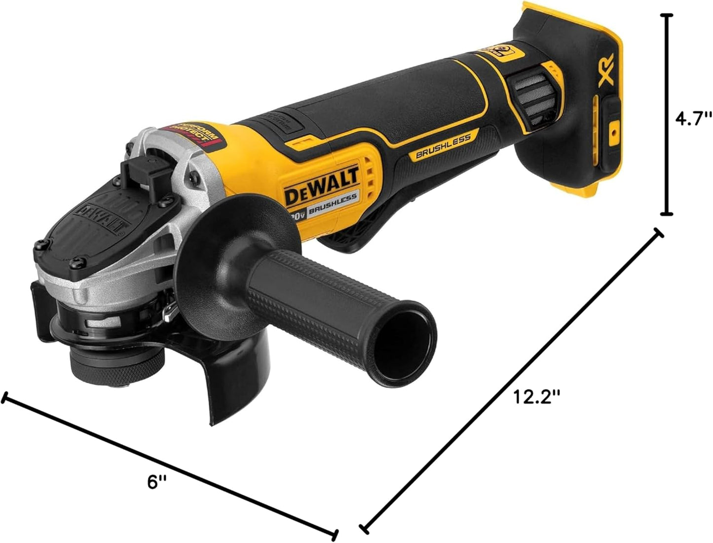 DEWALT 20V MAX* Angle Grinder Tool Cordless Brushless, 4 1/2 Inch, wit