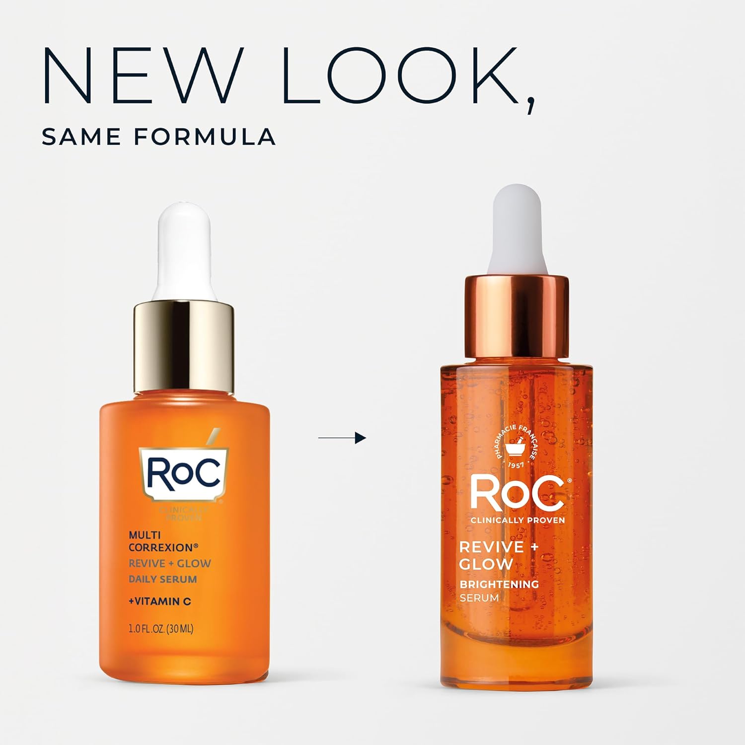 RoC Multi Correxion Revive + Glow 10% Active Vitamin C Serum for Face,
