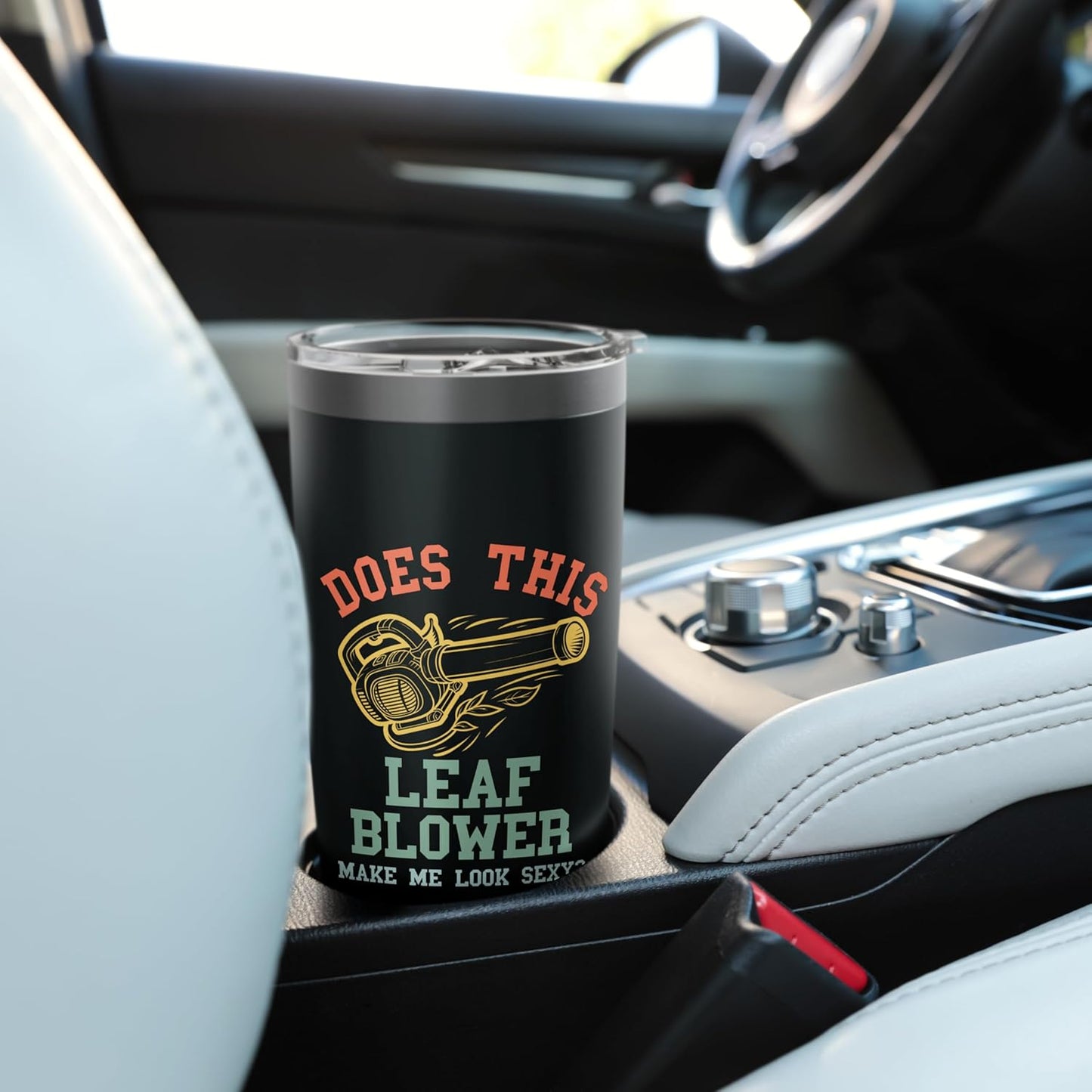 Leaf Blower Shirt Mens Sexy Landscaping Funny Lawn Care Yard Stainless Steel Insulated Tumbler