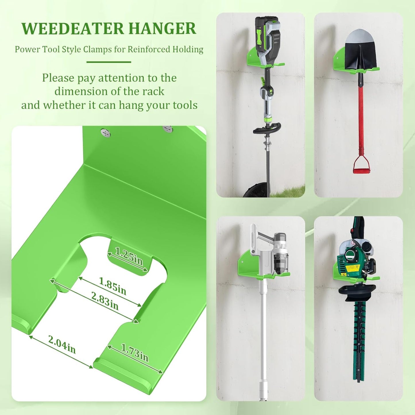 Power Tool Organizer Wall Mount, Lawn Tool Storage Rack for Weed Eater, Trimmer Rack for E.GO Power+ String Trimmer, Battery Powered 1 Pack