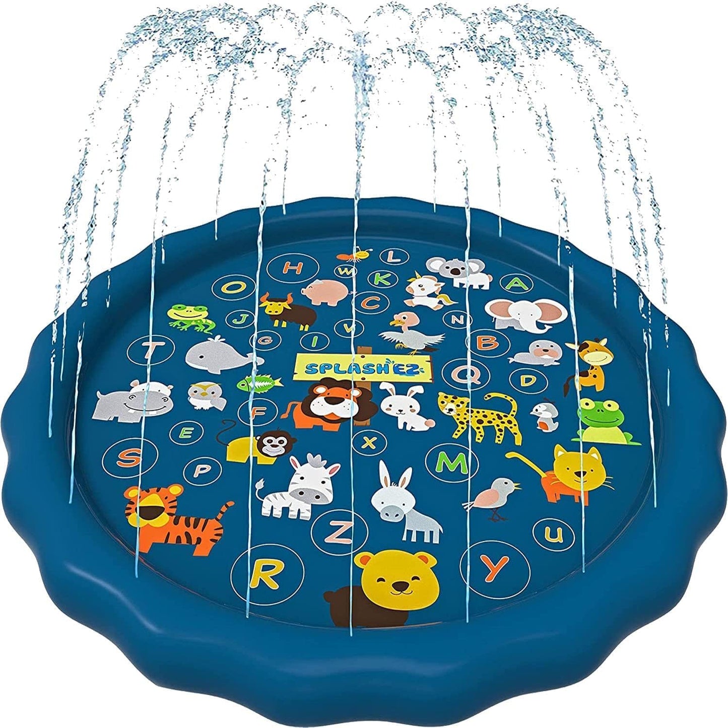 SplashEZ 3-in-1 Splash Pad, Sprinkler for Kids & Baby Pool for Learnin