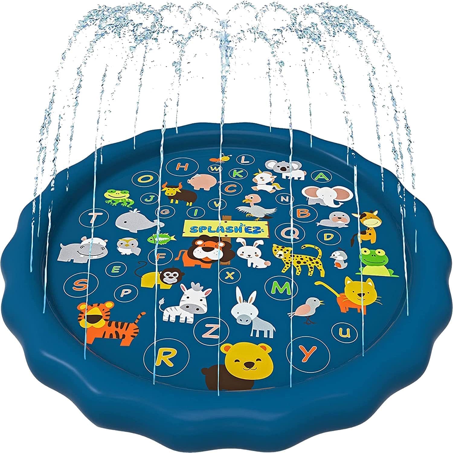 SplashEZ 3-in-1 Splash Pad, Sprinkler for Kids & Baby Pool for Learnin