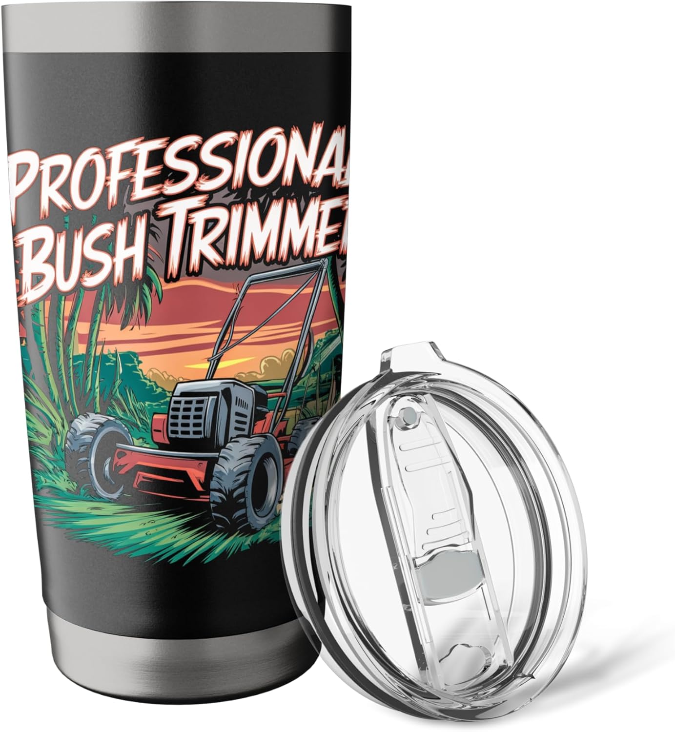 Professional Bush Trimmer Lawn Tractor Mowing Care Stainless Steel Insulated Tumbler