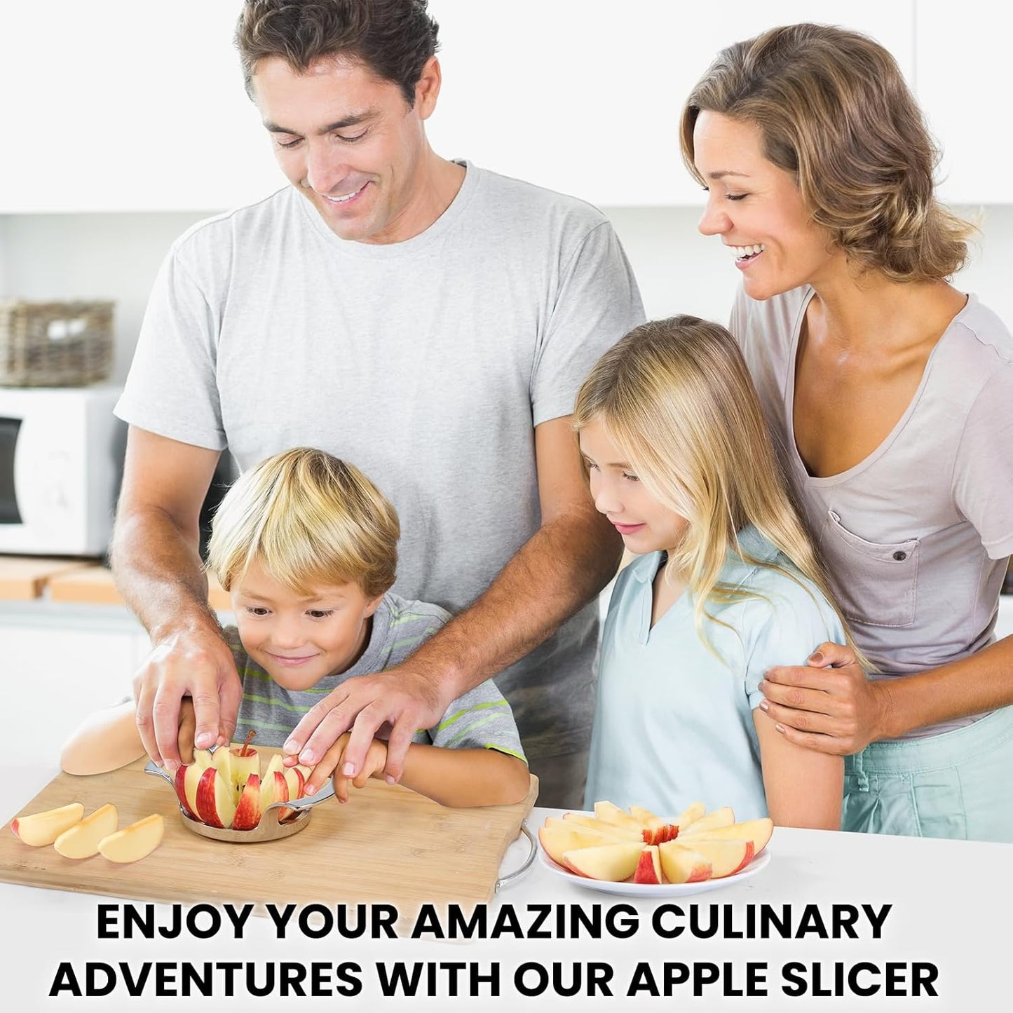 4.72 Inch Extra Large Apple Slicer with 12 Blades - Professional Heavy