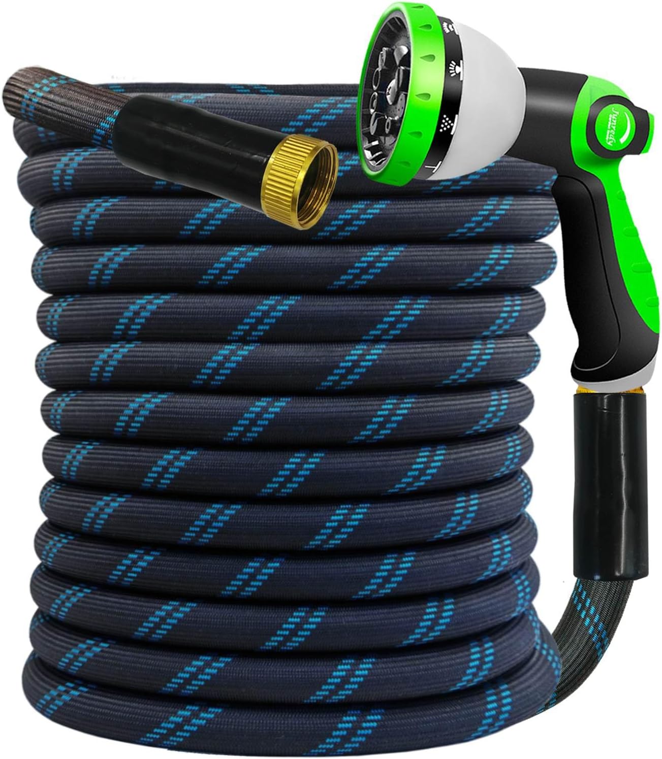 Garden Hose 50 FT, NON-EXPANDABLE Heavy-Duty Flexible & Lightweight Wa