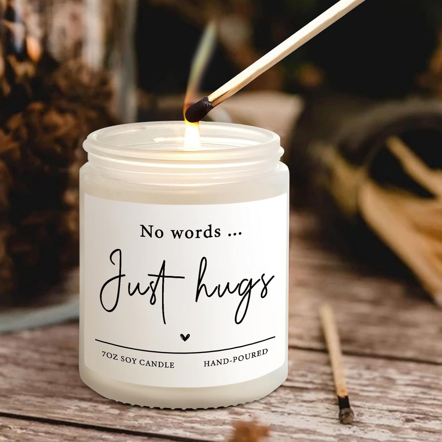 Shqiueos Sympathy Gifts for Loss of Loved One-No Words Just Hugs Laven
