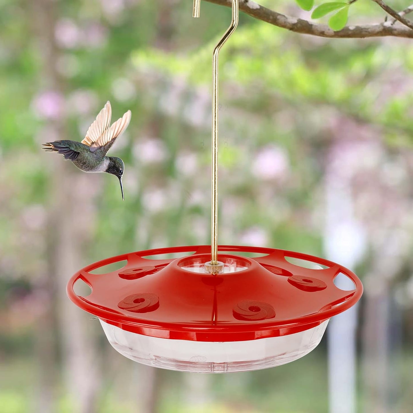 Juegoal 12 oz Hanging Hummingbird Feeder