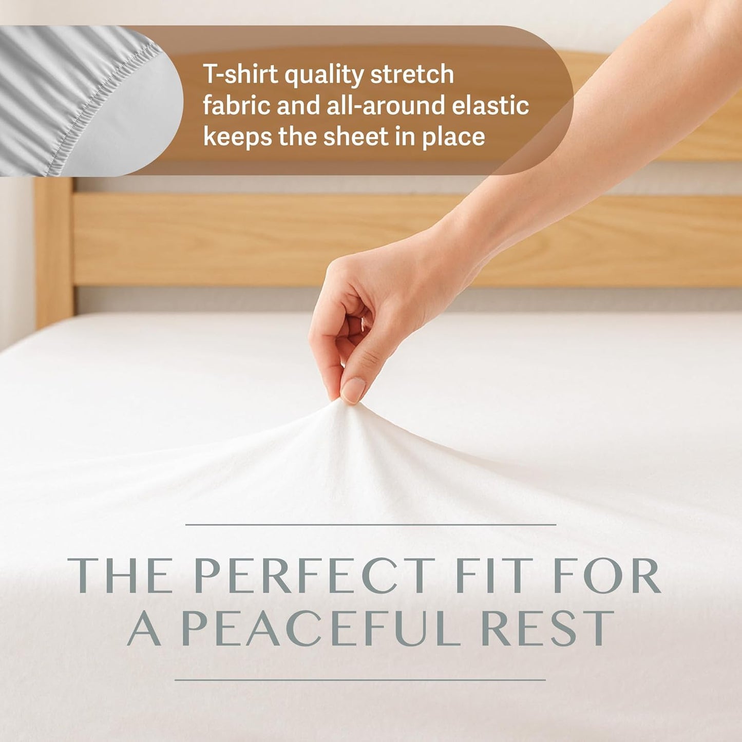 BLISSFORD - 2 Pack Fitted Hospital Bed Sheets with Elastic All Around 