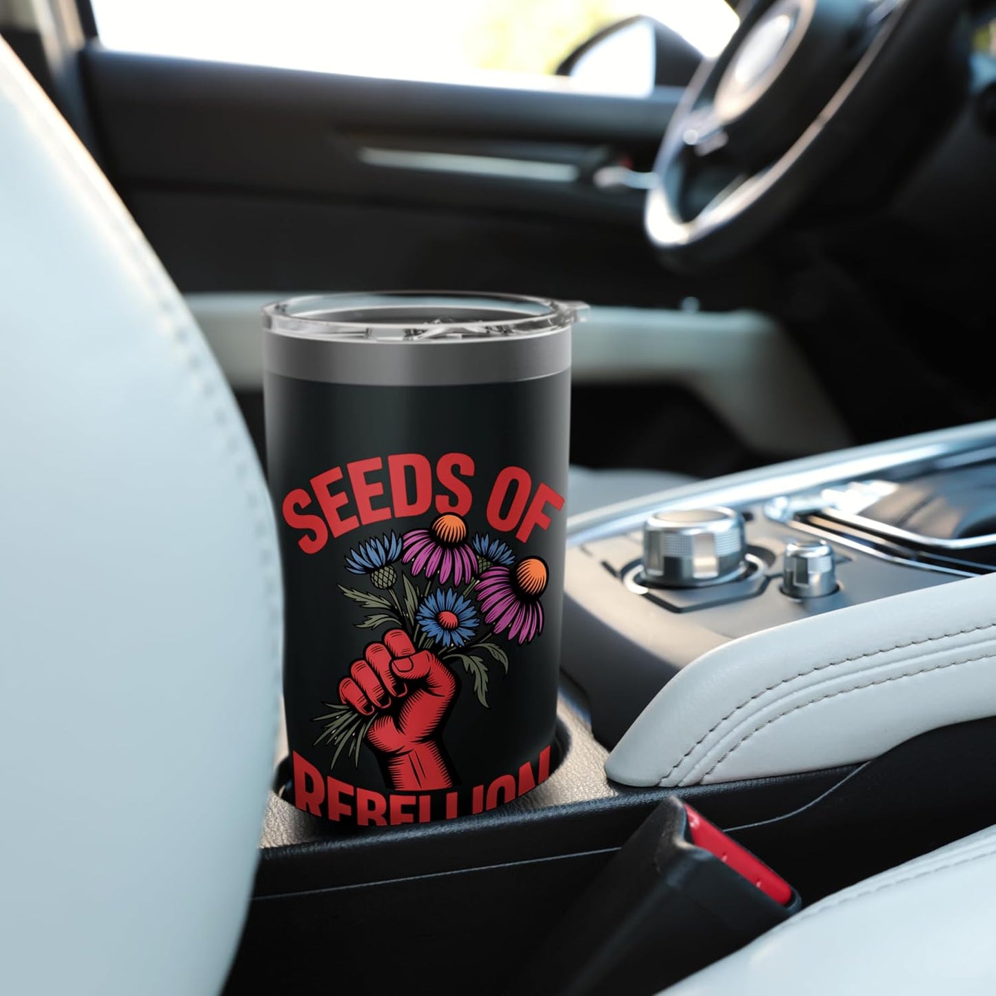 Seeds of Rebellion Eco Activism Wildflower Garden Stainless Steel Insulated Tumbler