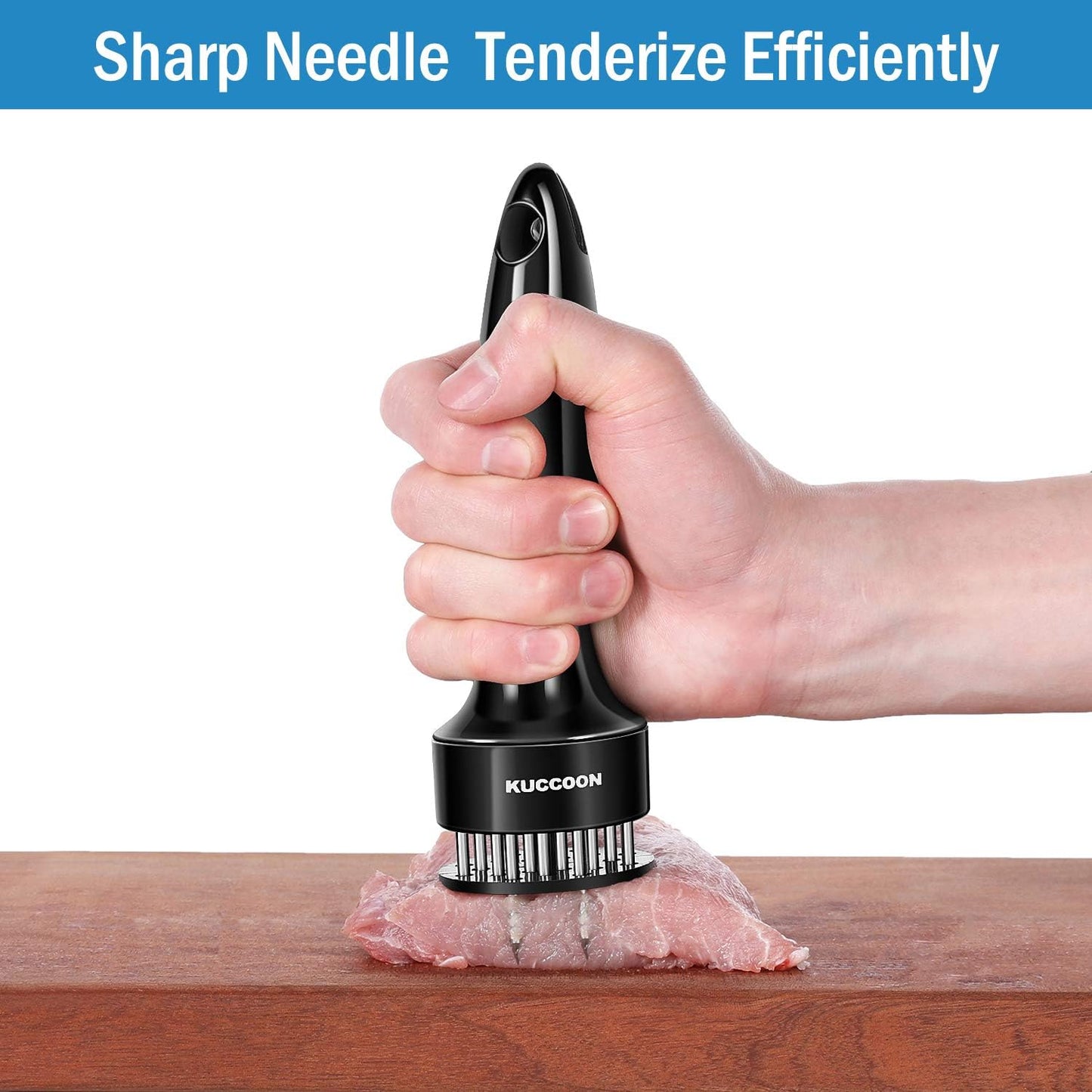 Meat Tenderizer Tool Stainless Steel Needle Ultra Sharp 24 Blades Tenderizer Tool for Tenderizing Beef Chicken Steak Veal Pork
