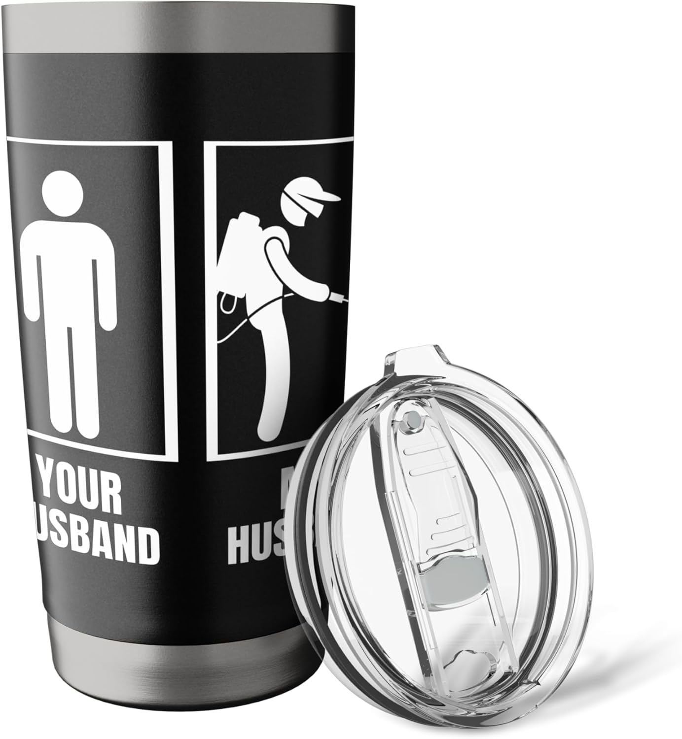 Pest Control Your Husband My Husband Wife Funny Exterminator Stainless Steel Insulated Tumbler