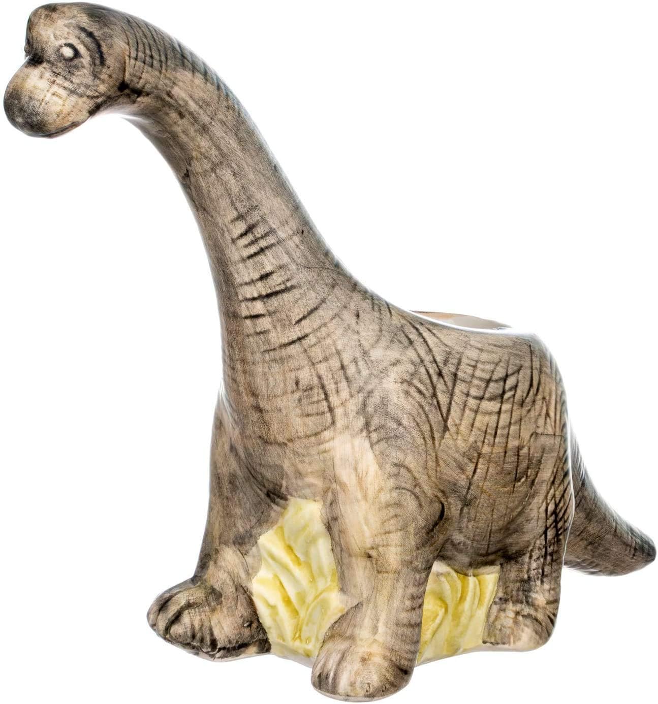 Nautical Crush Trading Animal Planter, Dinosaur Succulent Ceramic Pot, 7.5x9.5x3 inches, Indoor