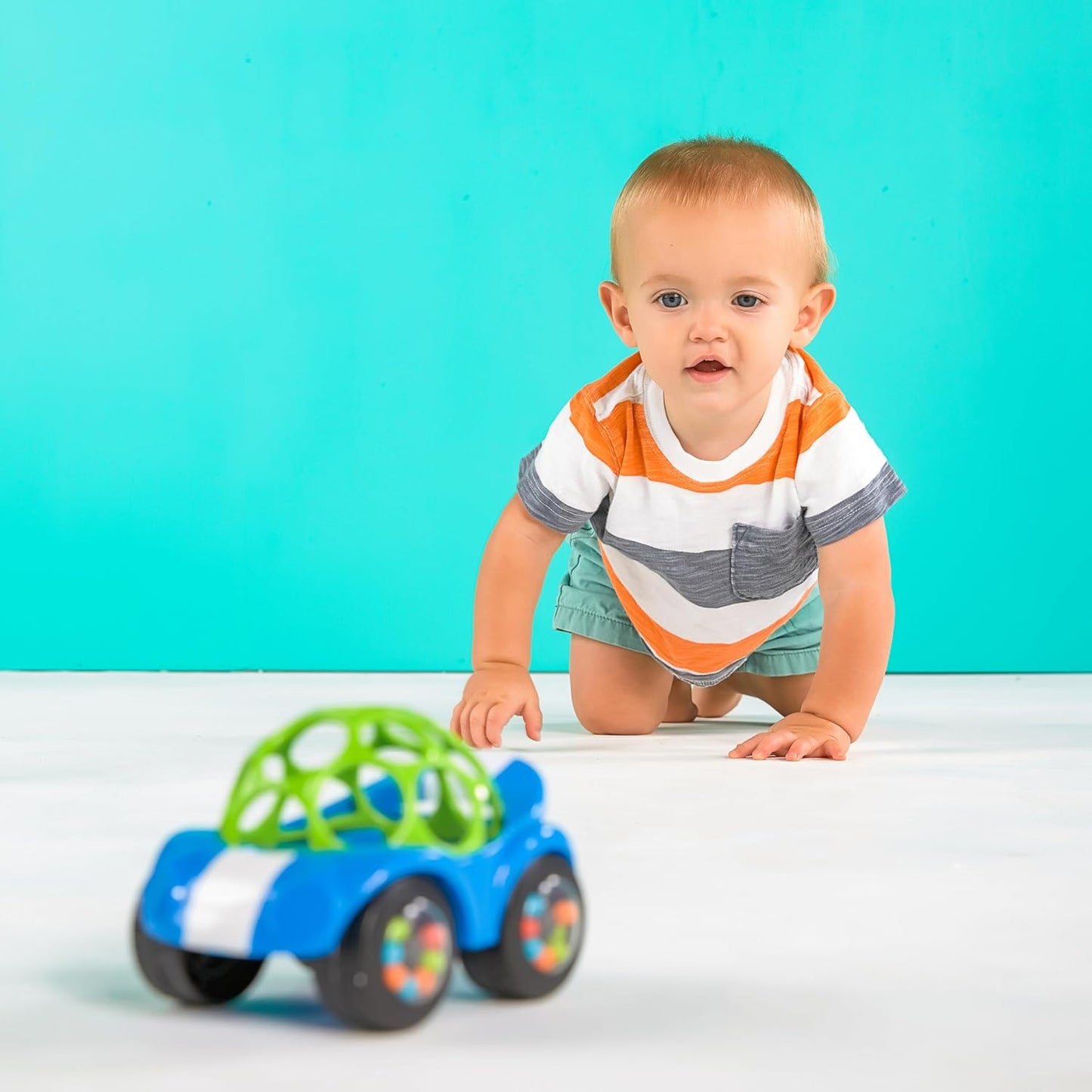 Bright Starts Oball Easy Grasp Rattle & Roll Toy Sports Car BPA-Free I