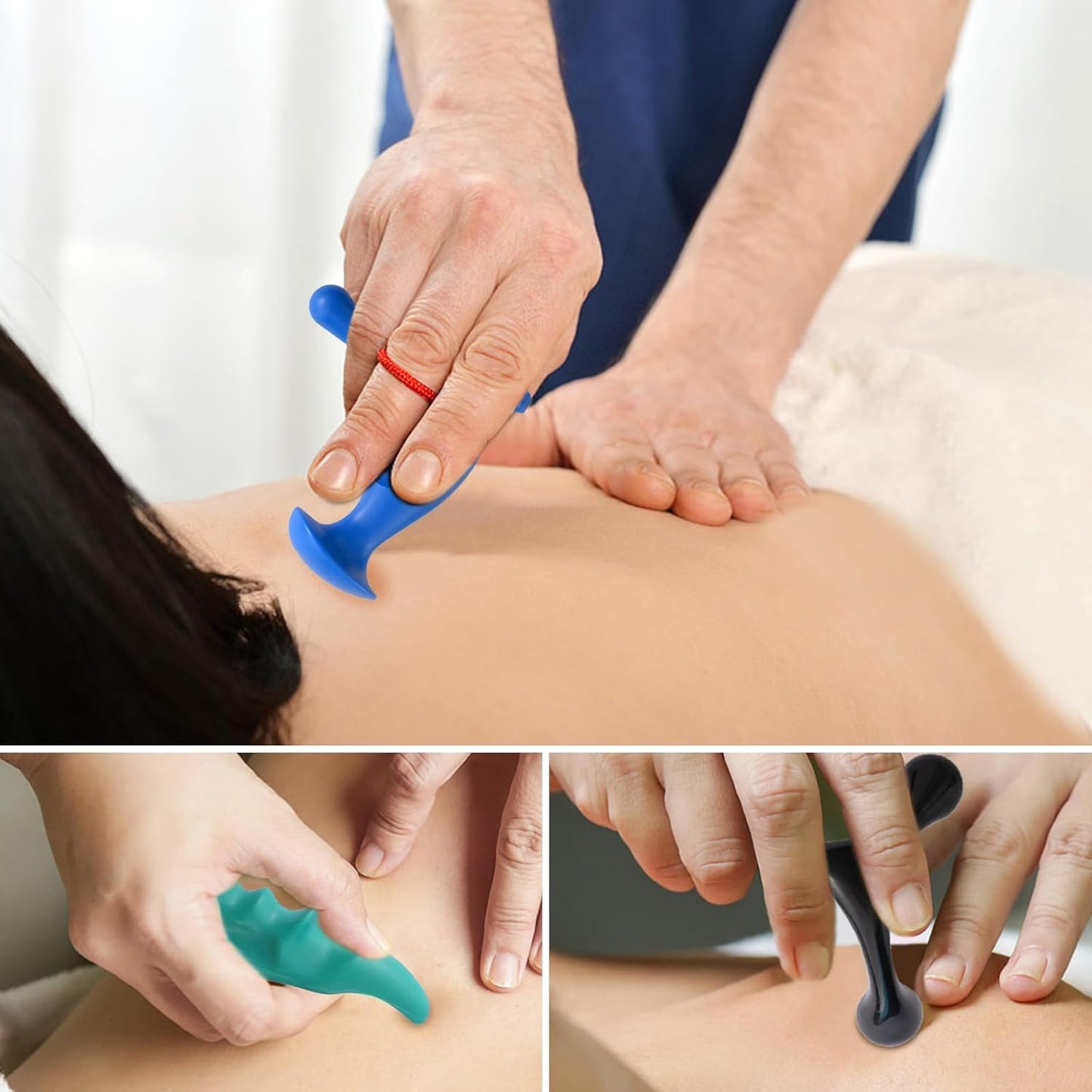Manual Trigger Point Massage Tool and Thumb Saver for Full Body Deep T