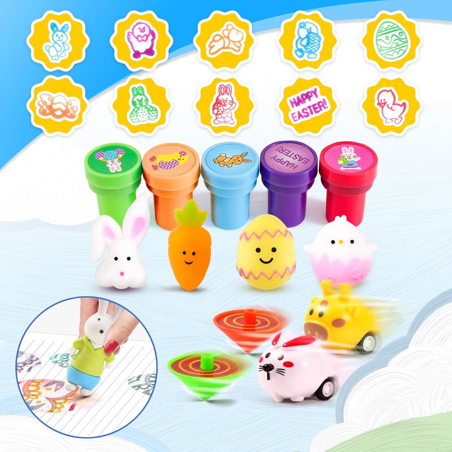 WEARXI 100PCS Prefilled Easter Eggs with Toys, Easter Basket Stuffers, Easter Eggs Filled, Easter Basket Stuffers for Toddler Teens Boy Girl, Plastic Easters Egg, Party Favors Easters Gifts for Kids