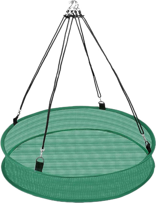 Bird Feeders Outdoors, Hummingbird Feeder Tray for Birds, Medium Weatherproof Feeding Device, Metal Material Catcher Tray with Drain Holes, Bird Feeder Accessory for Sparrows Finches Chickadees