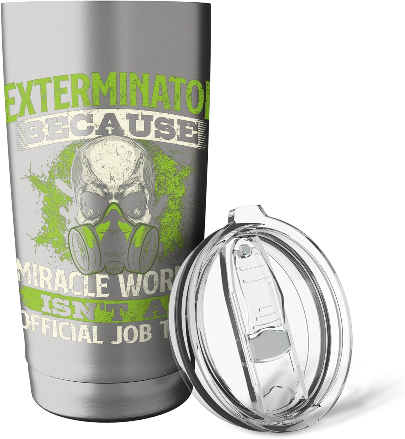 Miracle Worker - Exterminator Pest Control Termite Bugs Stainless Steel Insulated Tumbler