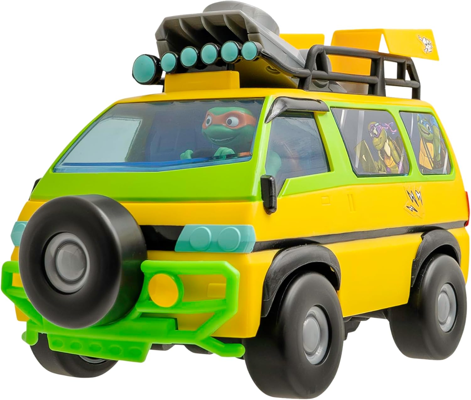 Teenage Mutant Ninja Turtles Toy, Pizza Blaster RC Vehicle with 6 Foam