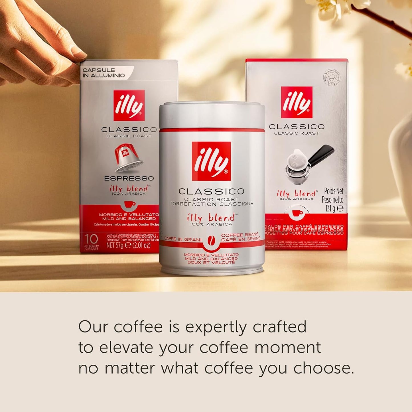 illy Coffee K Cup, Pods for Keurig Machines, Classico Medium Roast, 100% Arabica, Premium Italian Coffee, 20 Count, 1 Pack