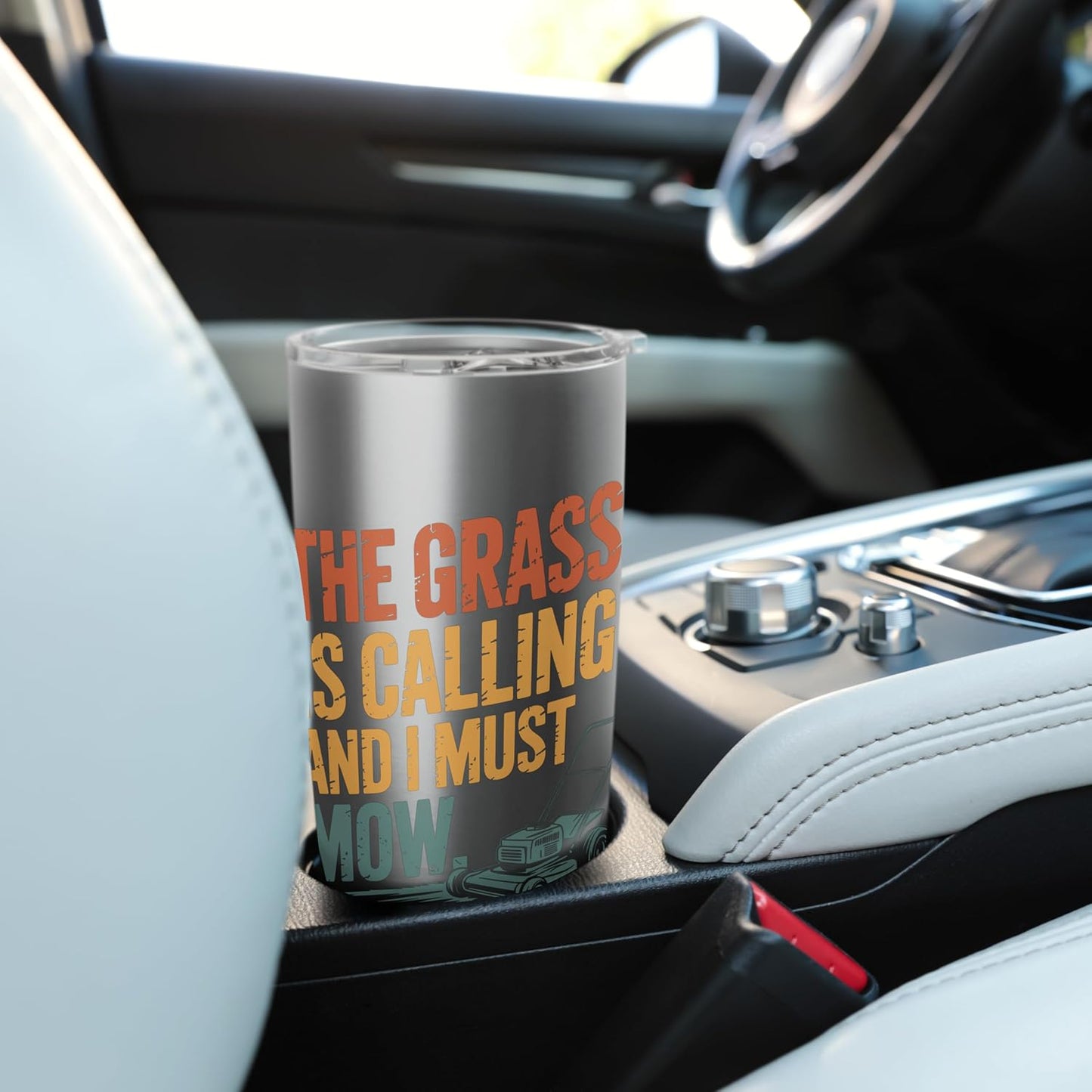 The Grass Is Calling And I Must Mow Stainless Steel Insulated Tumbler