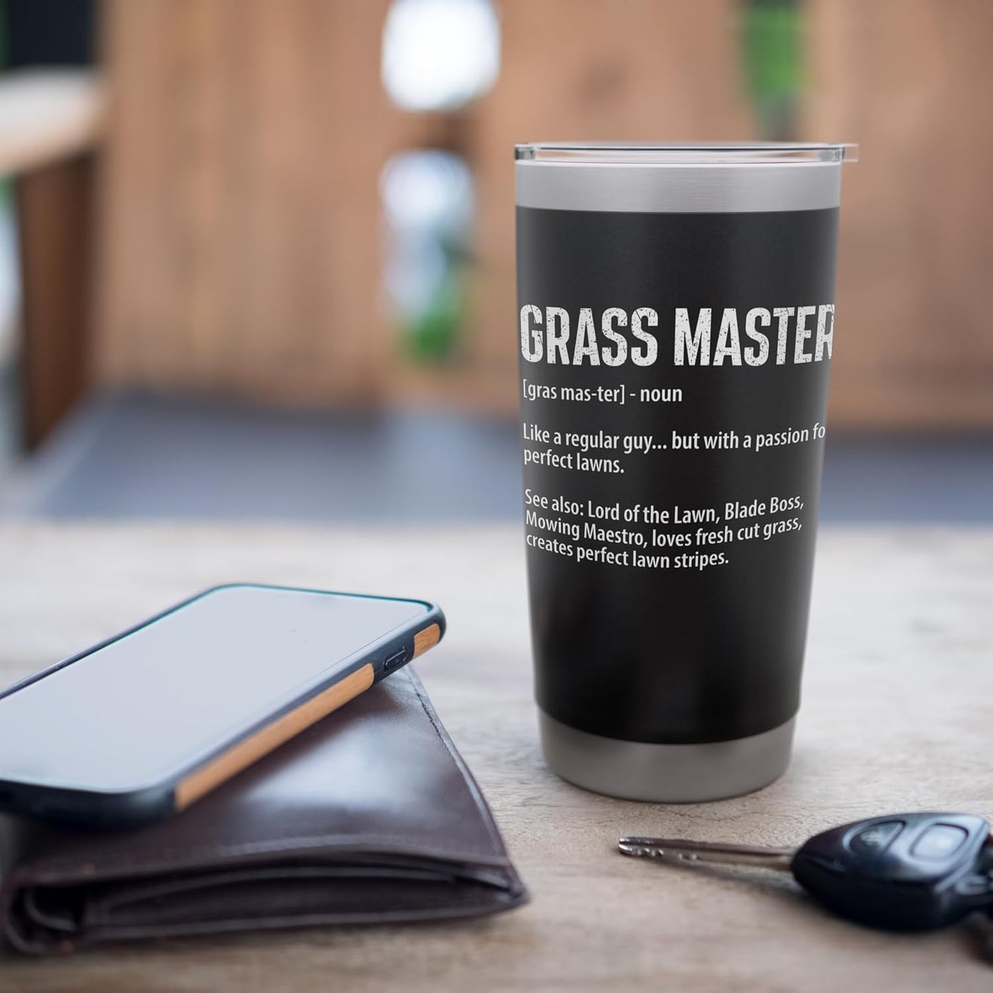Grass Master - Landscaping Lawn Mower Mowing Stainless Steel Insulated Tumbler