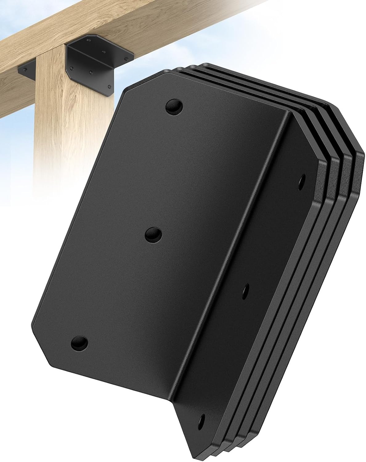 4 Inch L Bracket Corner Brace, 90 Degree Angle Iron Support Brackets, 
