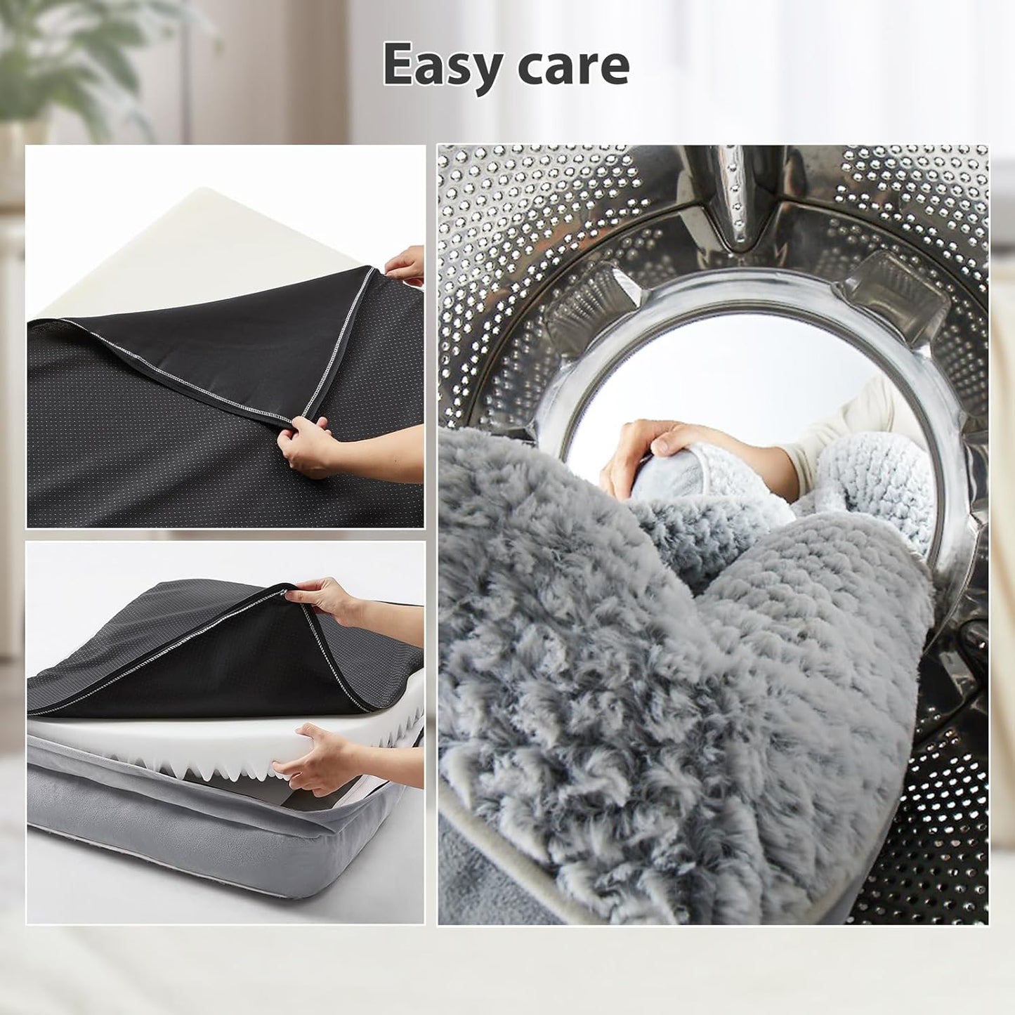 Orthopedic Dog Beds for Large Dogs,Waterproof Dog Bed, Egg Crate Foam 