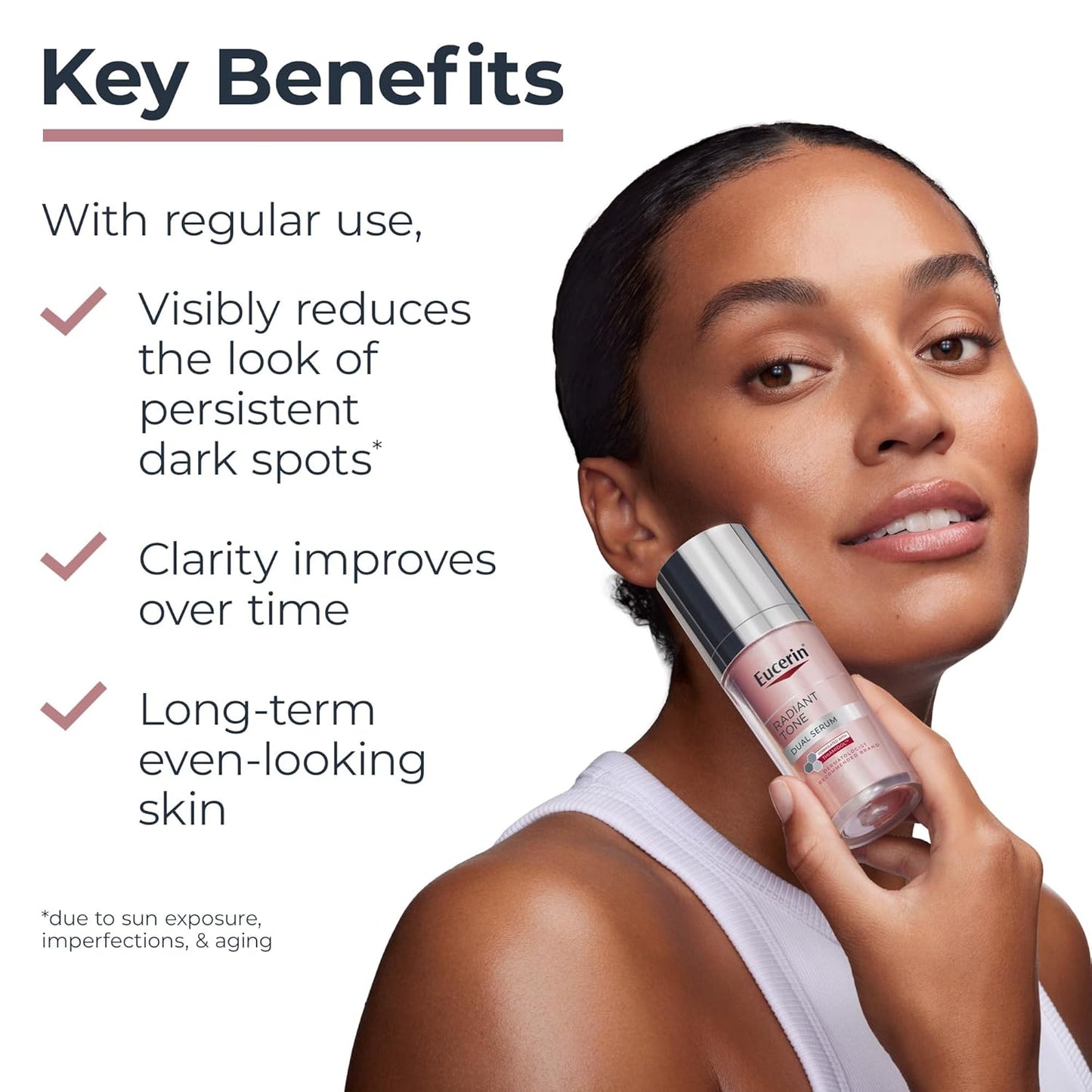 Eucerin Radiant Tone Dual Serum Dark Spot Corrector, Dark Spot Serum w