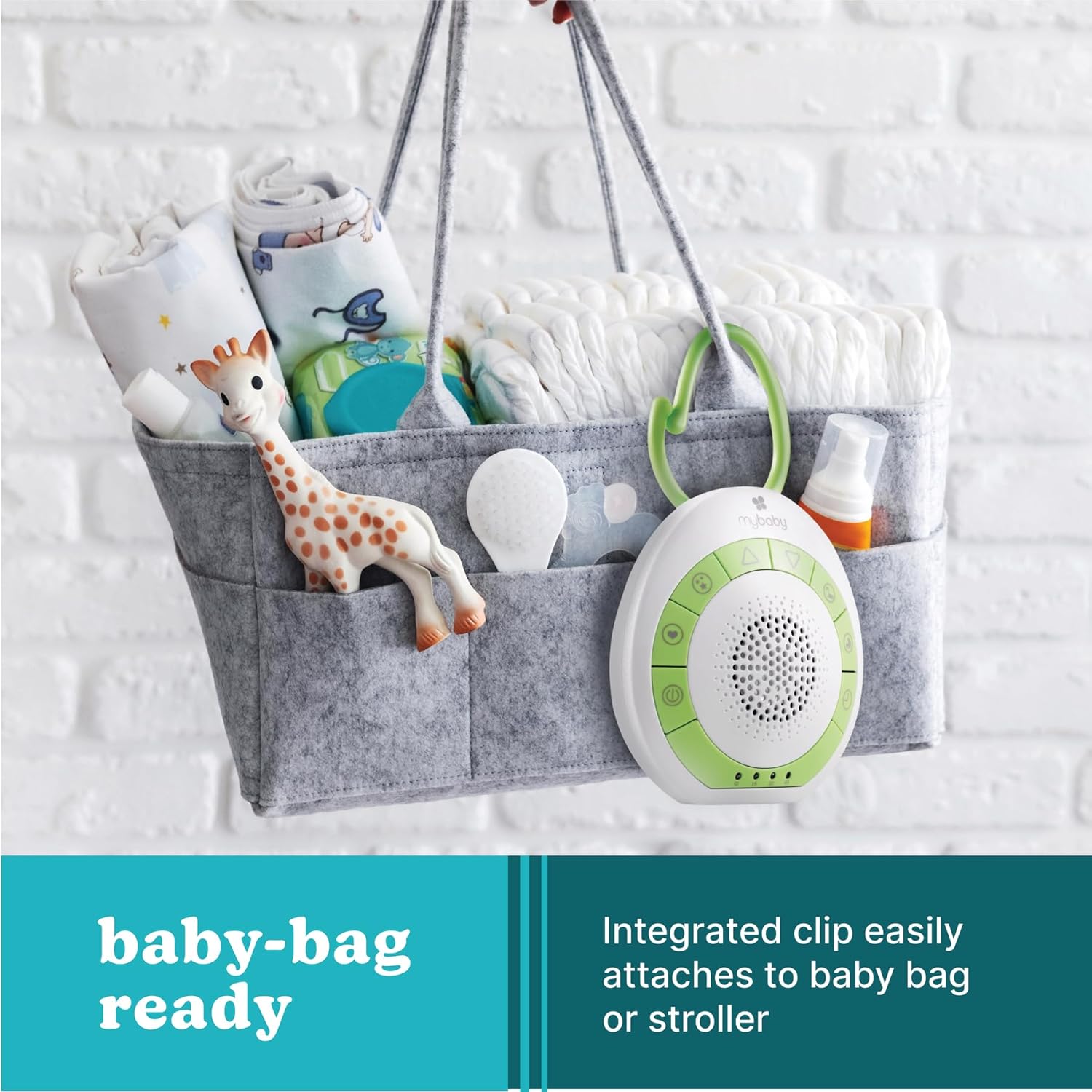 MyBaby Baby Sound Machine - White Noise Sound Machine for Baby, Travel