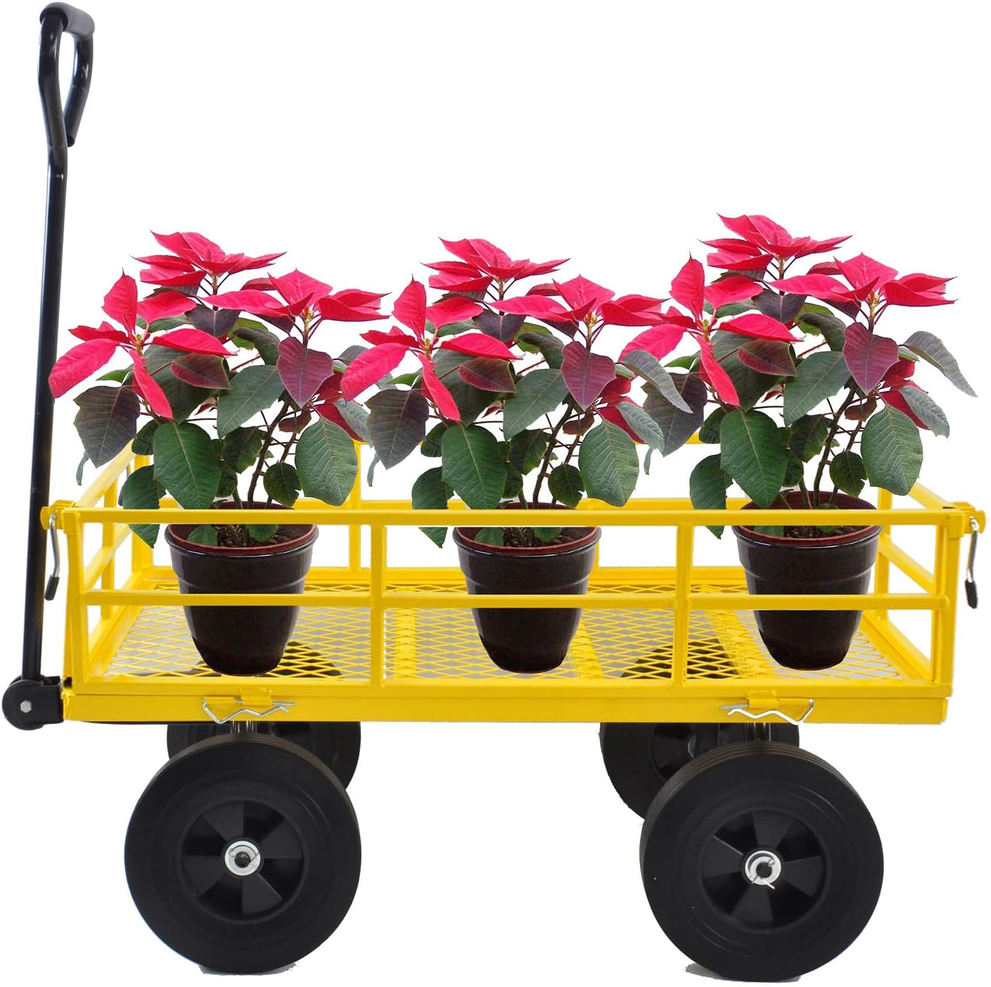 Garden Cart Outdoor Utility Wagon with Solid Wheels Beach Wagon,All Te
