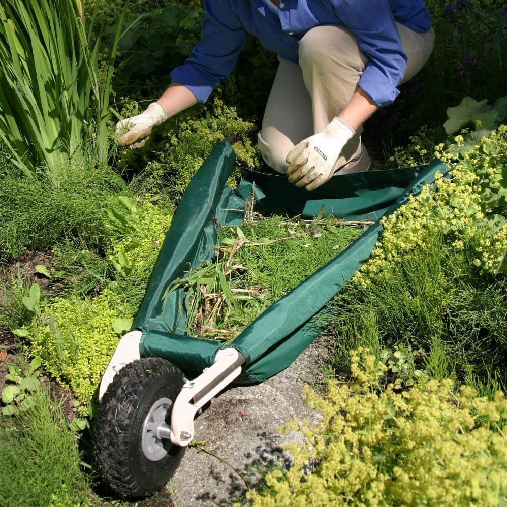 Allsop WheelEasy LE - Foldable Garden Cart (Wheelbarrow) with Easy Gri