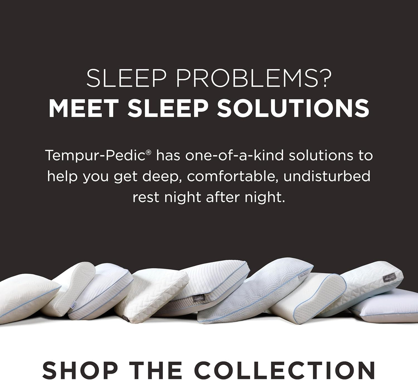 Tempur-Pedic TEMPUR-Ergo Neck Pillow, Medium Profile, White
