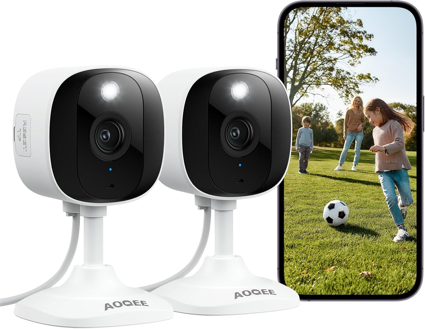 2K Cameras for Home Security-Outdoor/Indoor Camera for Dog/Cat/Pet/Nan