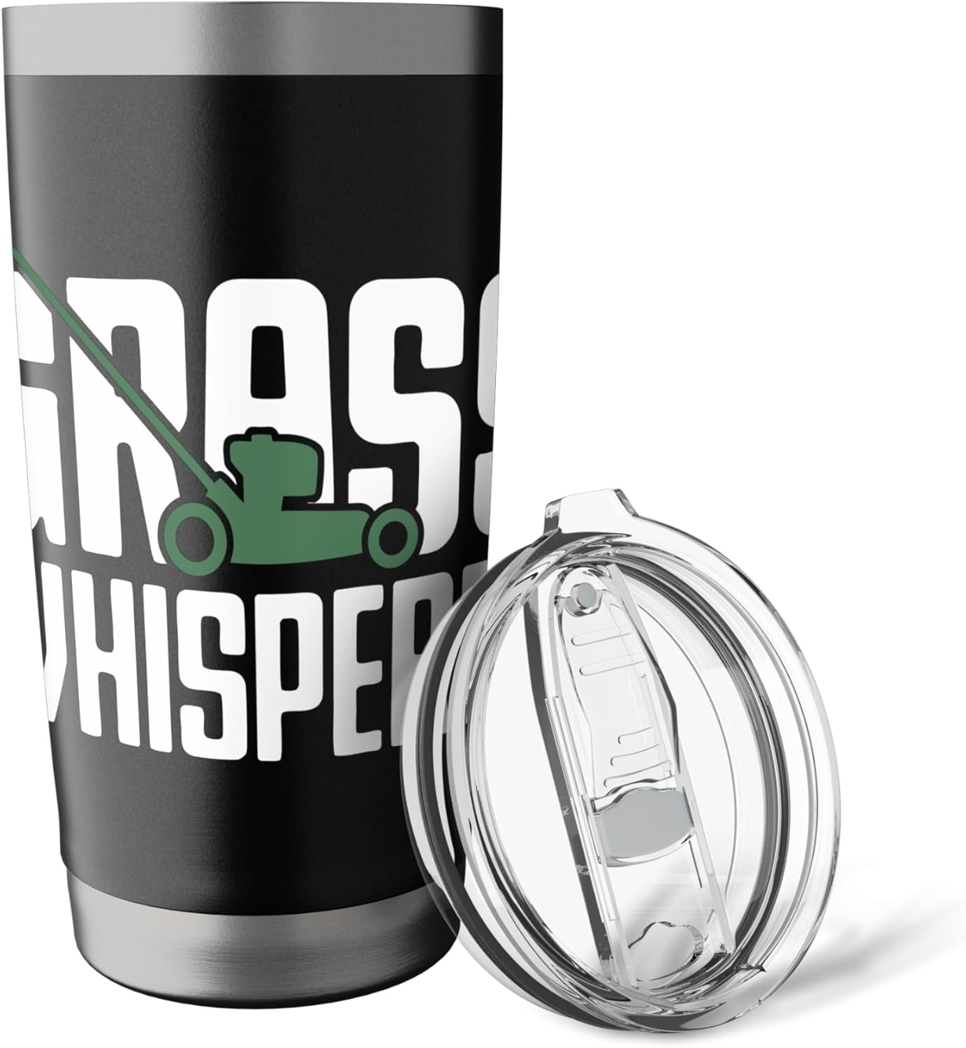 Lawn Striper Lawn Care Mowing Landscaping Grass Whisperer Stainless Steel Insulated Tumbler