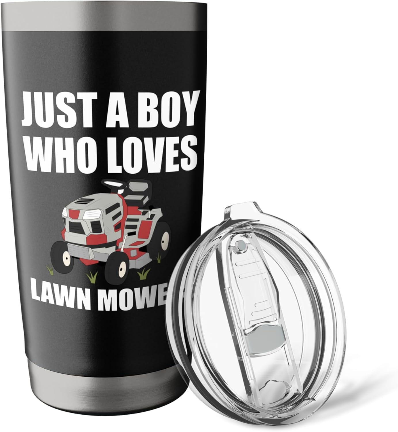 Lawn Mower Novelty For Boys Men Kids Lawn Care Lawn Mowing Stainless Steel Insulated Tumbler