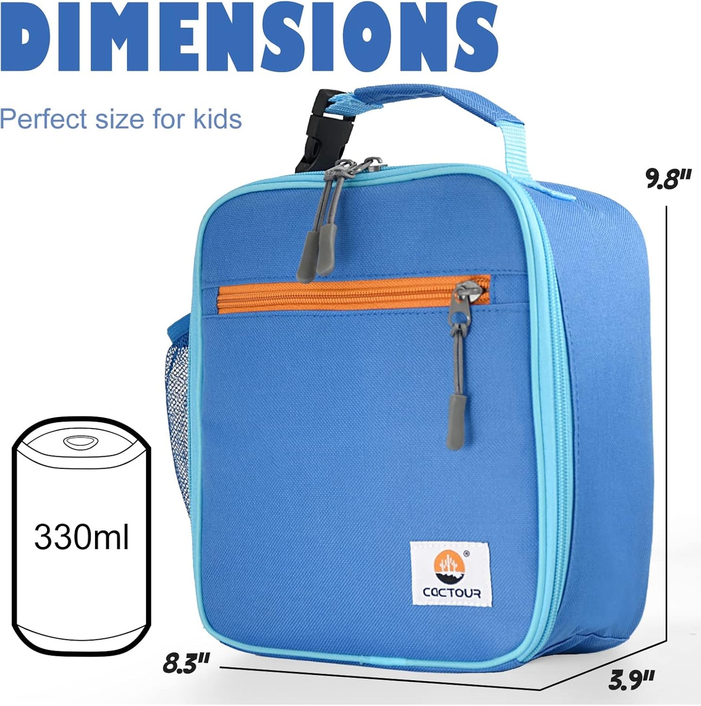 Lunch Box Kids,Premium Insulated Lunchbox for Girls Boys,Soft Mini Cooler Bag Back to School Thermal Reusable Lunch Bag for Work School Picnic (Blue)