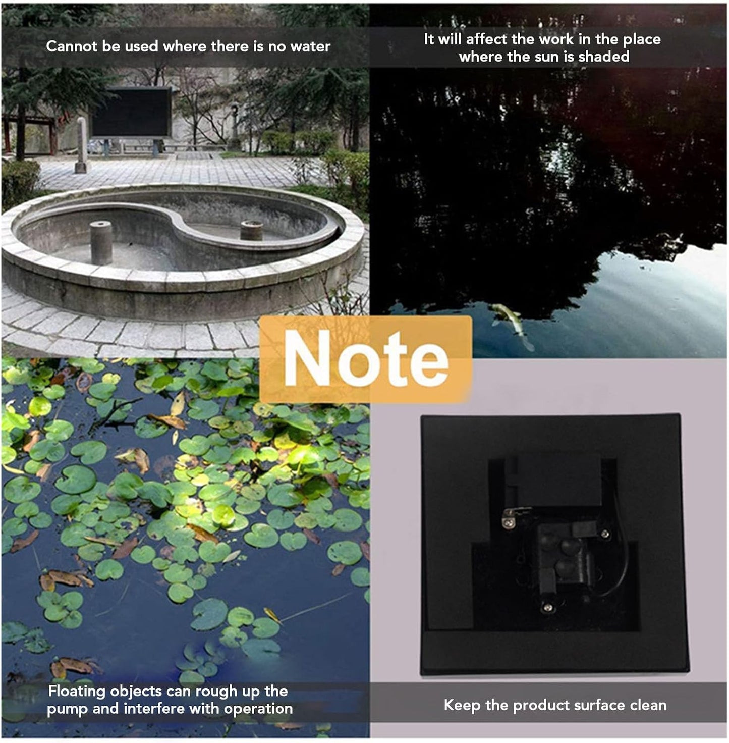 Pilipane Solar Fountain Pump with LED Color Light Solar Powered Bird Bath Fountain 8 Nozzles Windmill for Outdoors Garden ABS PC Material 165x165x128.5mm