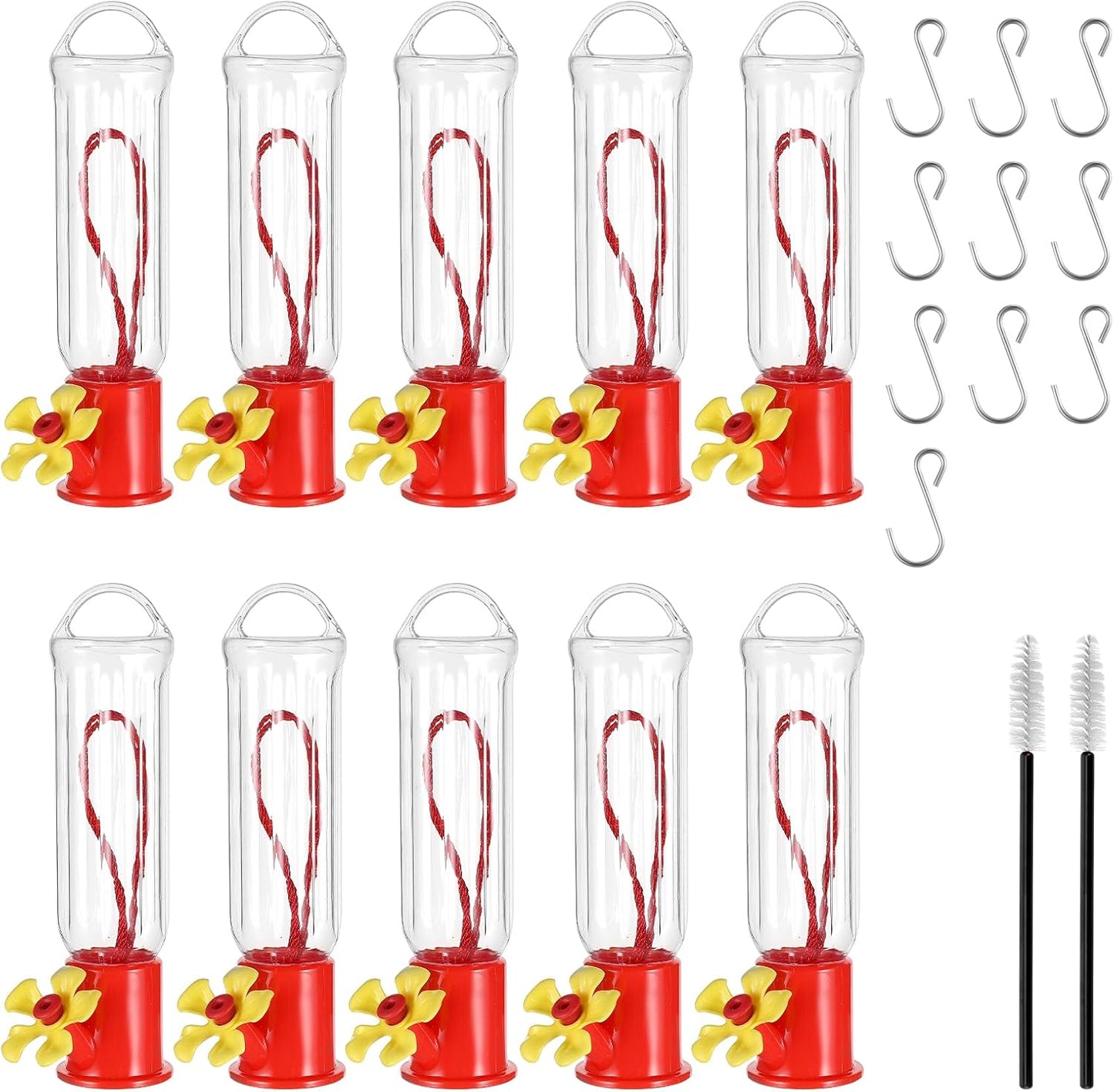 10 Pack Small Hummingbird Feeder for Outdoors Mini Hummingbird Feeders