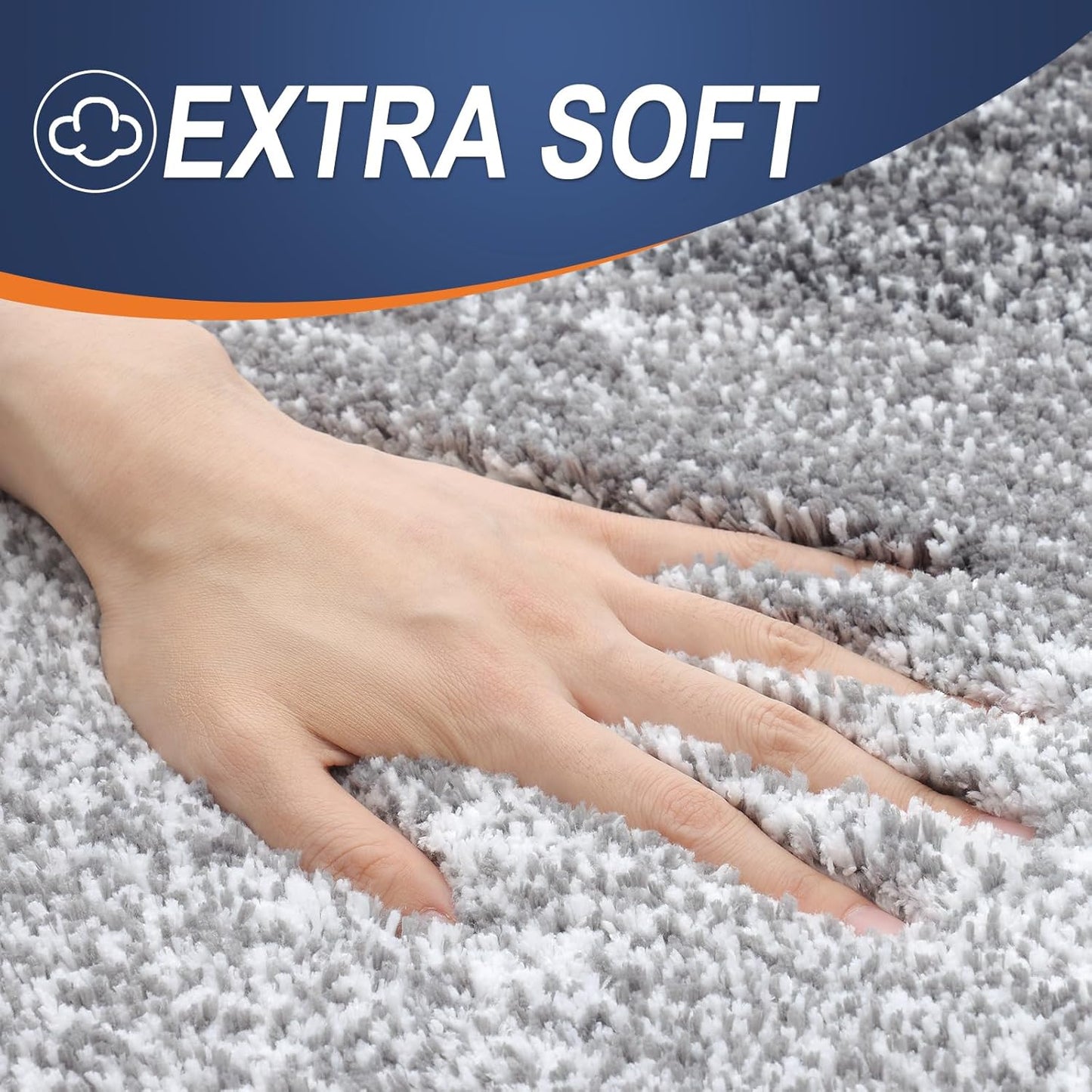 OLANLY Bathroom Rug Set 2 Piece, Soft Absorbent Microfiber Bath Mats a