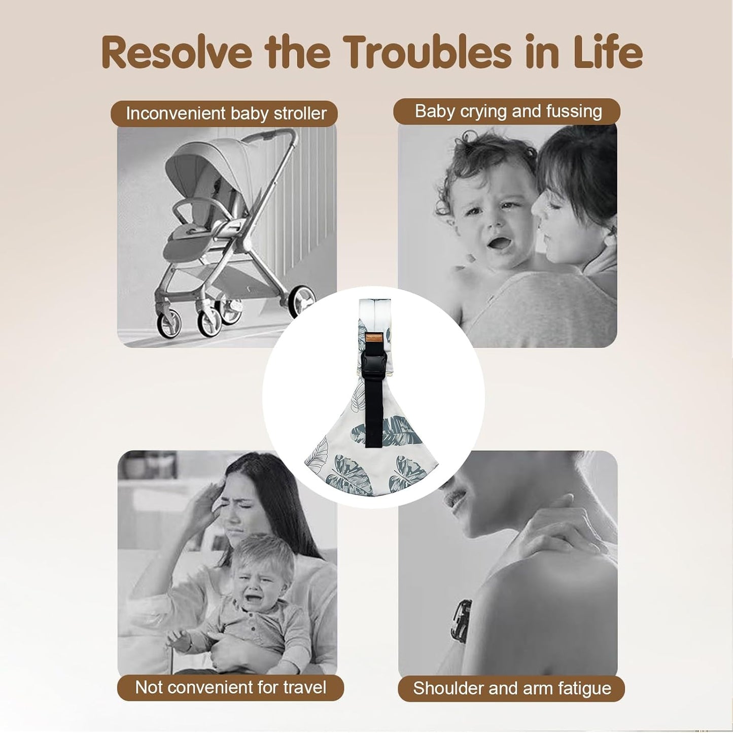 Baby Sling Carrier,Toddler Carrier, 2024 New Baby Carrier Newborn to T
