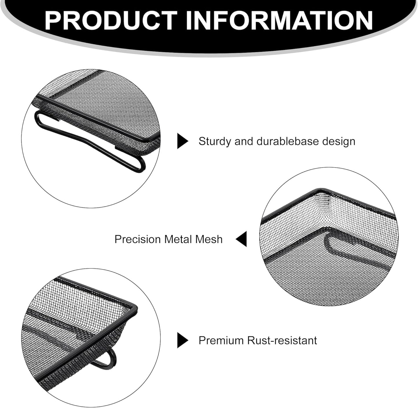 2 Pcs Deck Railing Bird Feeder Tray for Balcony 7 x 7 x 2 Inch Compact Platform Bird Seed Tray with 4 Fixed Elastic Rope for Bird Feeders, Great Garden Yard Dec for Wild Birds Squirrels Dove