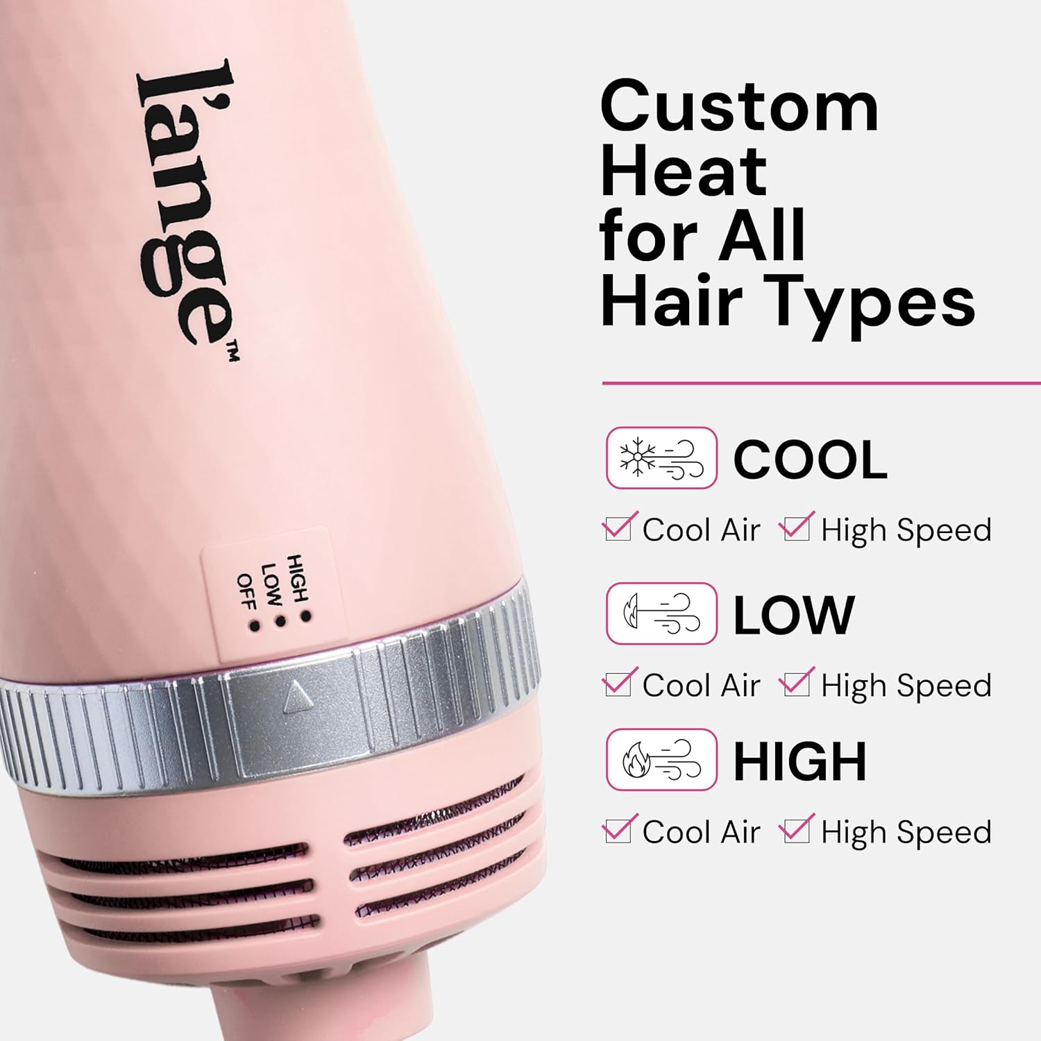 L'ANGE HAIR VolumeBoost 60mm 2-in-1 Ceramic Volumizing Brush Dryer | F
