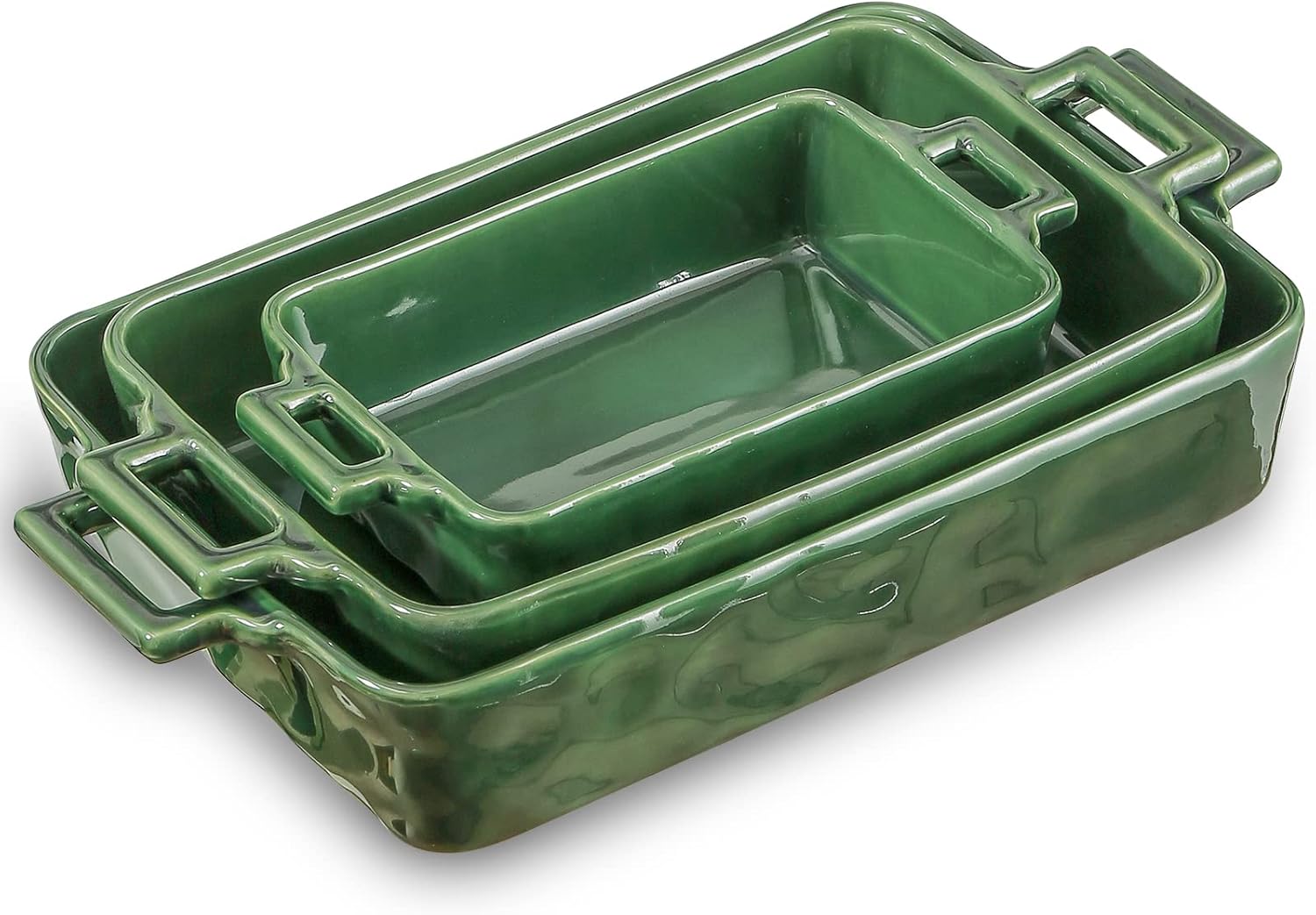 VICRAYS Ceramic Bakeware Set, Porcelain Rectangular Baking Dish, Bakin