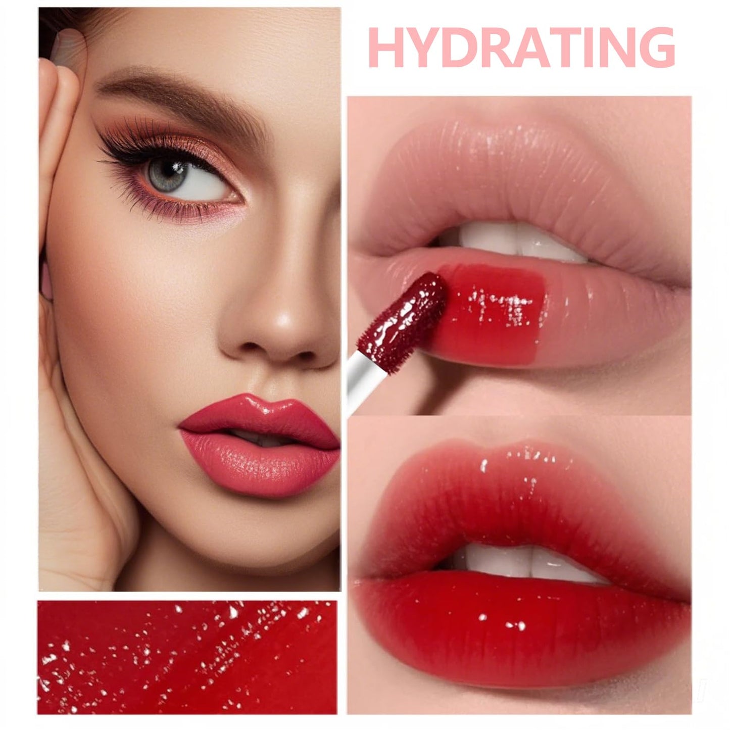 Eakroo 6 Colors Lip Tint Stain Mini Liquid Lipstick, Lip Gloss for Wom