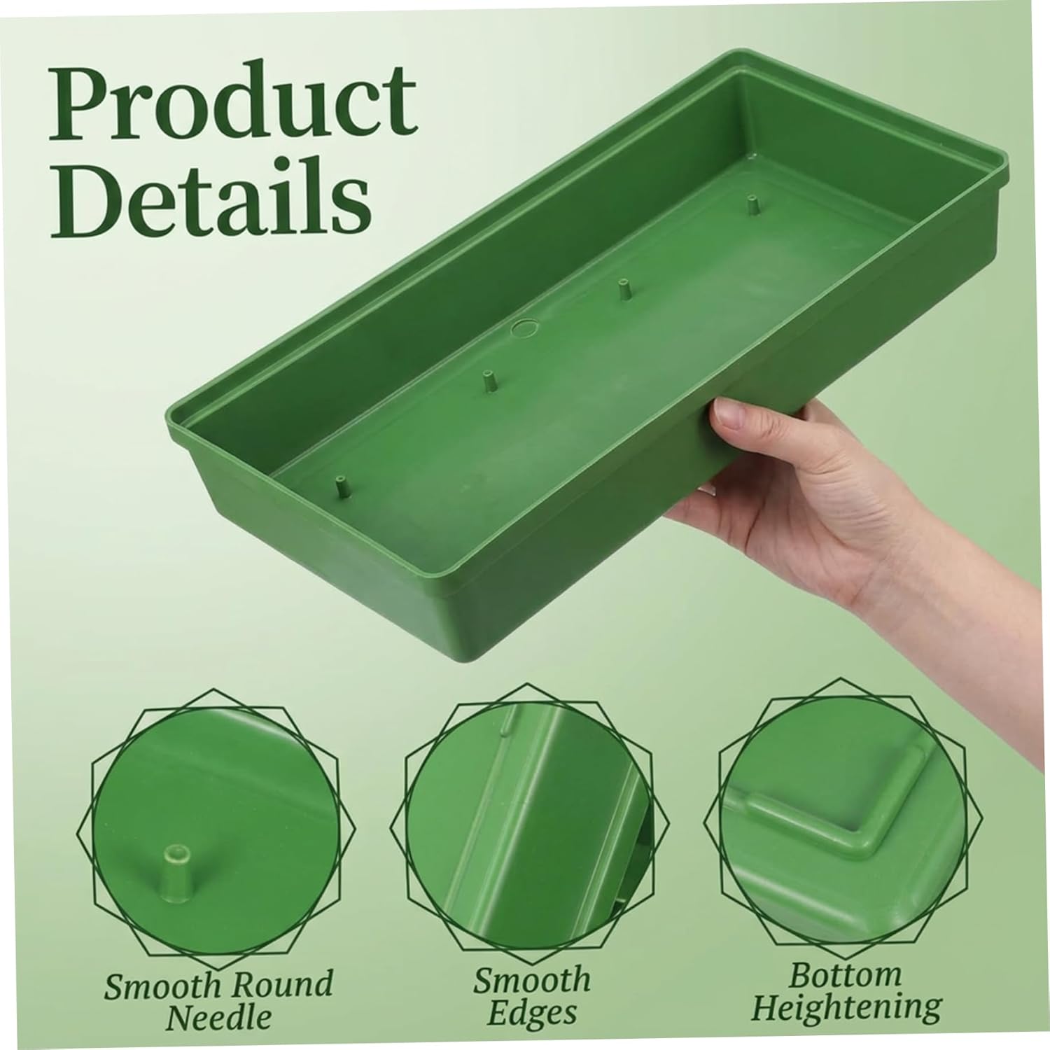Flower Pots 4 Pack Floral Foam Trays for Wedding Car Decor, Plastic Fl