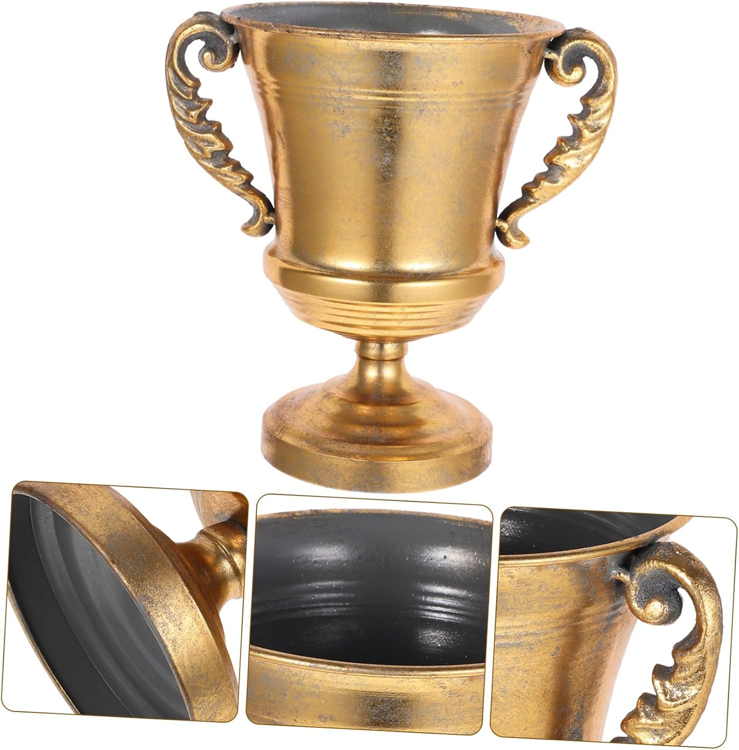 BESTOYARD Retro Metal Flowerpot for Floral Arrangements Elegant Indoor